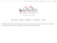 Tablet Screenshot of gagnons.com